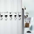 CORTINA BANY PL&Agrave;STIC "BEAGLE BLACK" 180X200 CM. (SENSE ANELLES).