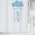 CORTINA BANY POLI&Egrave;STER "CLOUD BLUE" 180X200 CM.