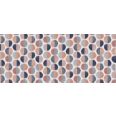MANTEL BONITA-TEX "ARO BLAUS/TARONJA" 140 CM.